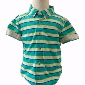 Maximus Rex Boys Striped Button-Down Shirt – Size 4